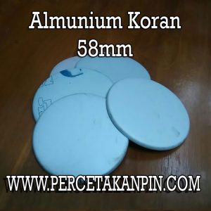 plat seng alumunium koran 58mm